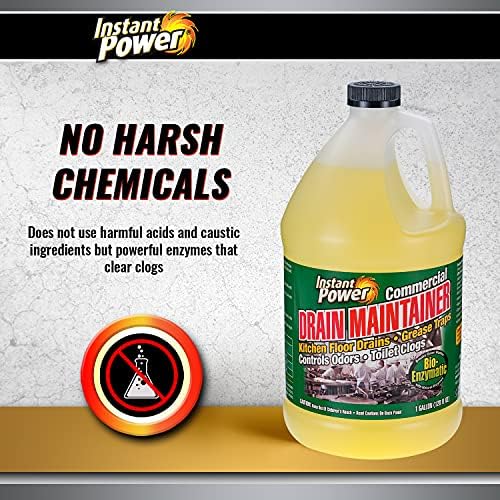 Instant Power Commercial Drain Maintainer & Trap Treatment, 1 Gal