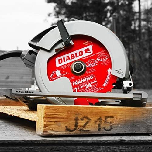 Diablo Tracking Point Circular Saw Blades - 7-1/4 in. 24-Tooth, 2-Pack