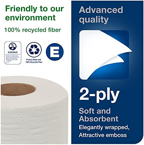 Tork Advanced Toilet Paper Roll, 80 rolls x 500 sheets, 2461200