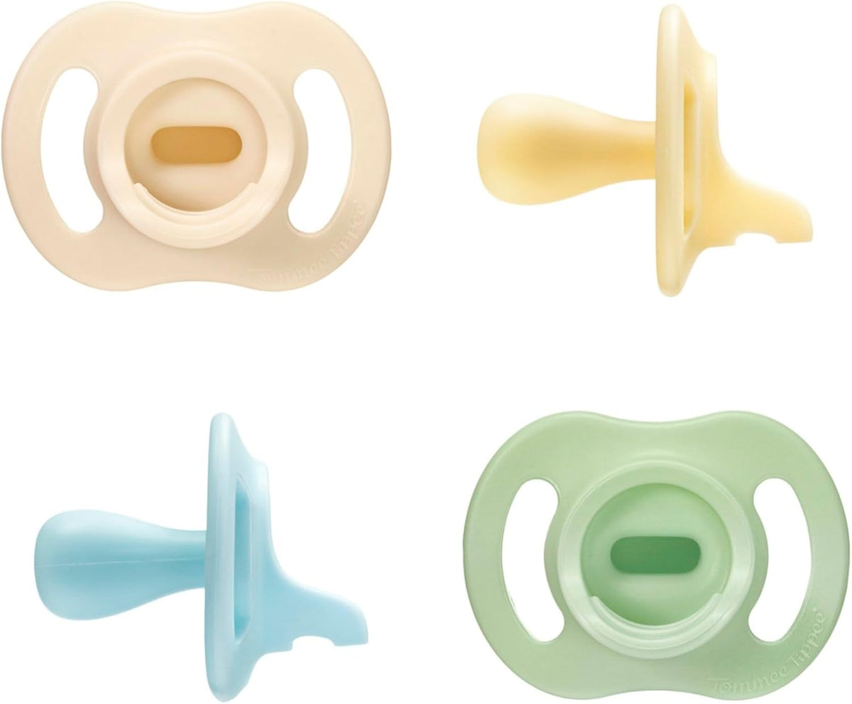 Tommee Tippee Ultra-Light StayPut Pacifier, 0-6 Months, Pack of 4