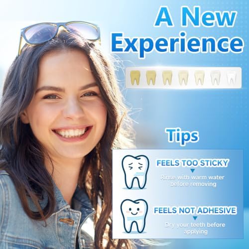 Milumber Teeth Whitening Strips for Sensitive, 42 Strips(21 Uses), Mint