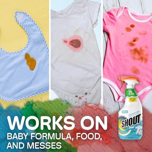 Shout Free Active Enzyme Laundry Stain Remover, Dye & Fragrance Free, 22 oz