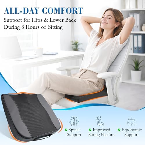 Lofty Aim Car Seat Cushion, Memory Foam Car Seat Cushions for Long Driving
