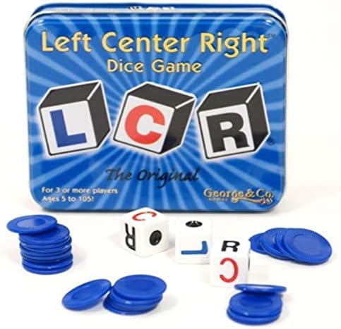 Original LCR Left Center Right Dice Game