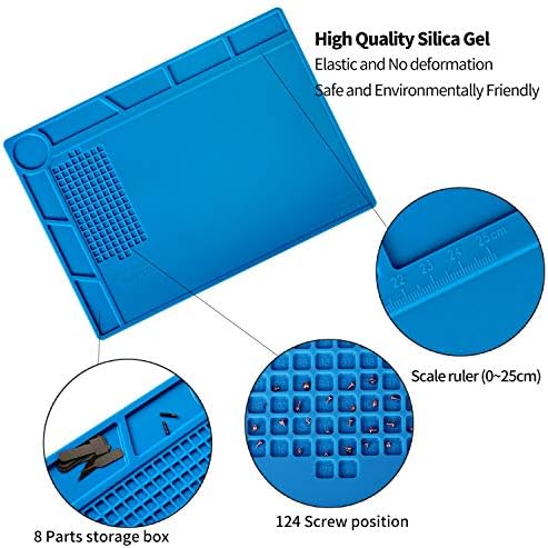 Kaisi S130 Insulation Silicone Soldering Mat Repair Mat, Silicone Work Mats