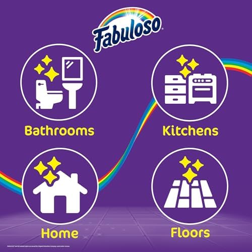 Fabuloso Compact Hand Scrub Brush, White and Purple, 6 Inch
