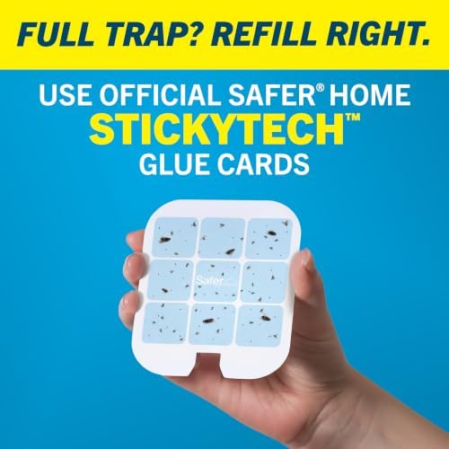 Safer Home Flying Insect Trap, Plug-in Fruit Fly Trap for Indoors, 2-Pack