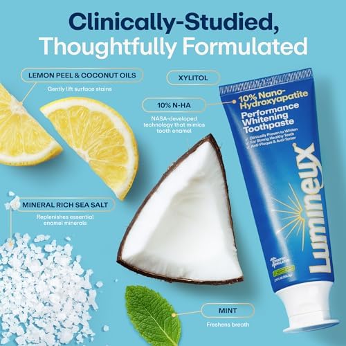 Lumineux 10% Nano Hydroxyapatite Whitening Toothpaste, 3.75 oz