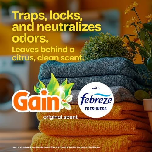 Glad ForceFlex Tall Kitchen Trash Bags, 13 Gallon, Gain Original, 40 Count (Package May Vary)