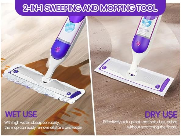 Pure Realm 32 Count Disposable Power mop Refills for Swiffer Power Mop