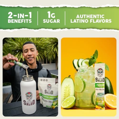 Salud 2-in-1 Hydration + Immunity Drink Mix, Cucumber Lime