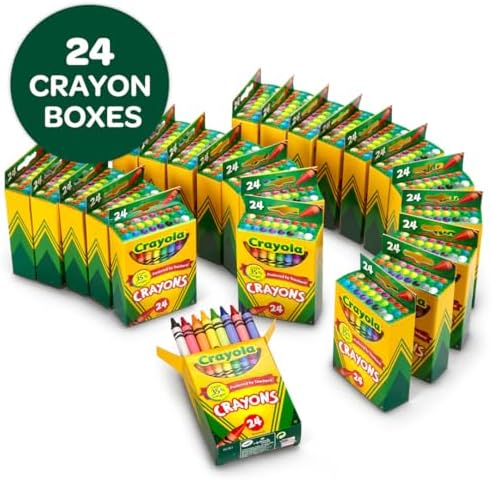 Crayola Crayons Bulk (24 Packs), Teacher Classroom Must Haves & Essentials
