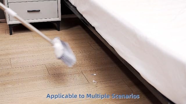 SetSail Indoor Soft Bristle Broom，52'' Long Handle House Broom for Sweeping
