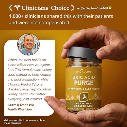 Eu Natural Purge Uric Acid Flush with Tart Cherry & Celery Seed, 120 Caps