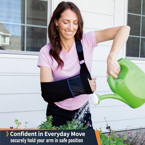 Comforband Arm Sling – Lightweight & Breathable Medical Sling with Adjustable Shoulder Strap for Torn Rotator Cuff, Broken or Fractured Forearm Bones, One size fits most