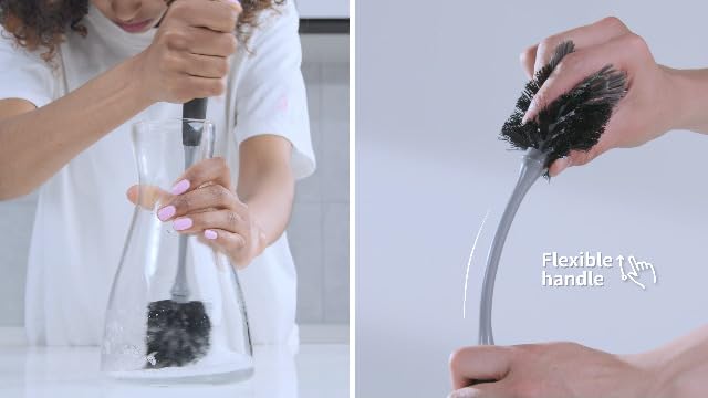 MR.SIGA Long Handle Bottle Brush, Non-Scratch Water Bottle Brush Cleaner
