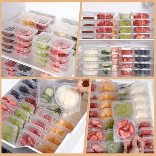 Reusable Snack Containers with Lids 20Pcs,Travel Snack Pack Boxes Camping
