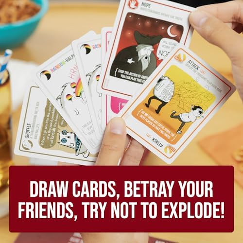 Exploding Kittens Original Edition, 2-5 Players, Ages 7+ Card Game