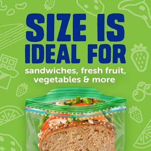 Ziploc Sandwich & Snack Bags, Food Storage, Easy Open & Close, 270 Count