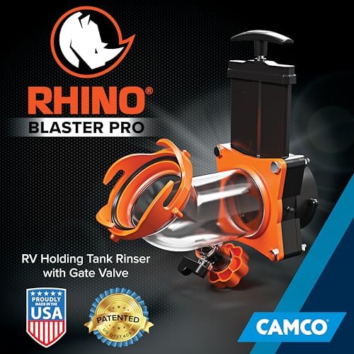 Camco RhinoBlaster RV Tank Rinser w/Gate Valve - Made in the USA
