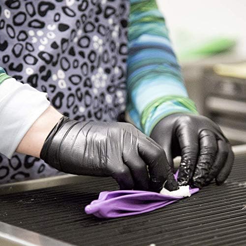 AMMEX Black 3 mil Nitrile Disposable Gloves Latex Free Non Sterile Medical