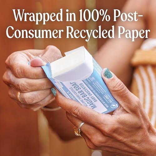 Dr. Bronner's Pure-Castile Bar Soap, Baby Unscented, 5 oz, 2-Pack