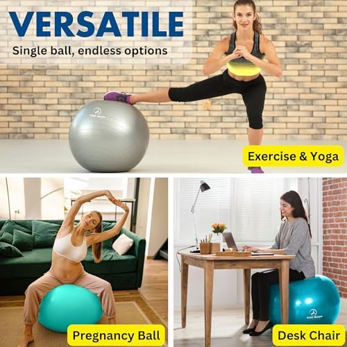 ProBody Pilates Yoga Ball - Vibrant Colors Exercise Ball