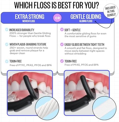 FLAUS Electric Flosser - Gentle Glide - Shark Tank Dental Plaque Remover