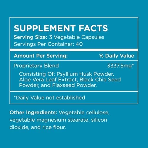Pure for Men Stay Ready Fiber Supplement Psyllium Husk (120 XL Capsules)