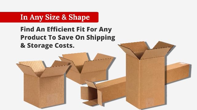 BOX USA Boxes Holds 65lbs, 18x12x6 25-Pk for Moving, Shipping & Packing