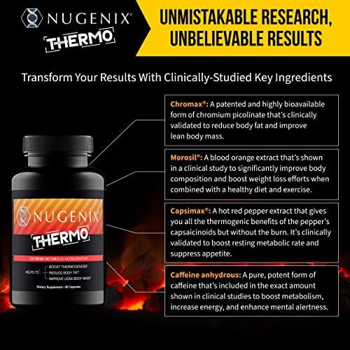 Nugenix Thermo - Thermogenic Fat Burner for Men, 42 Count
