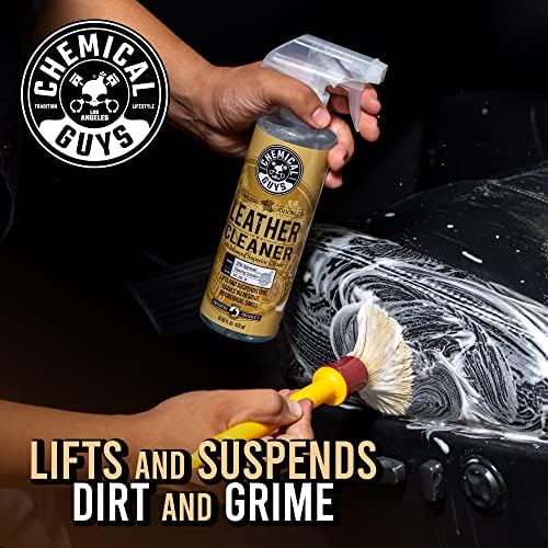 Chemical Guys, Colorless & Odorless Leather Cleaner, Car Interiors, 16 oz