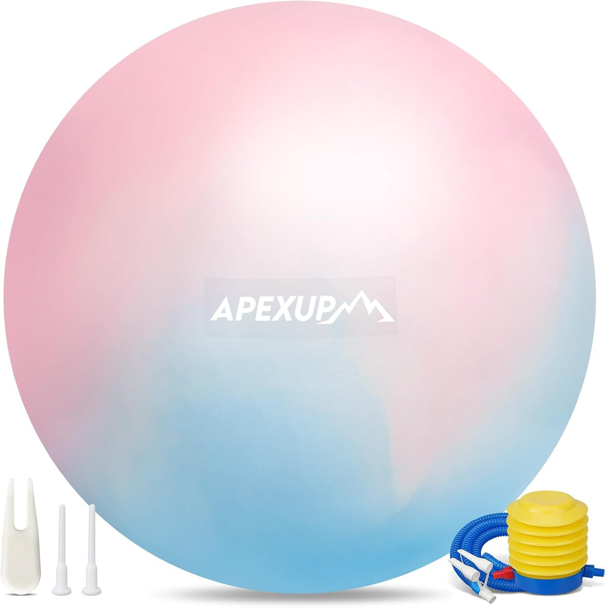 APEXUP Yoga Ball, 660 lbs Anti-Burst Exercise Ball with Pump, 5 Sizes