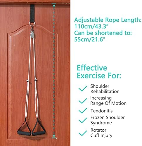 Shoulder Pulley for Physical Therapy, Over The Door Pulley System