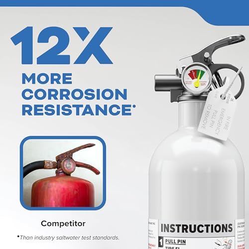 Kidde Mariner PWC Fire Extinguisher for Jet Skis, 5-B:C, KD57W-5BC