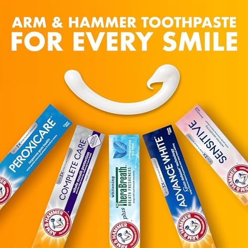 ARM & HAMMER Essentials Fluoride-Free Toothpaste, Clean Mint, 4.3oz, 4-Pack