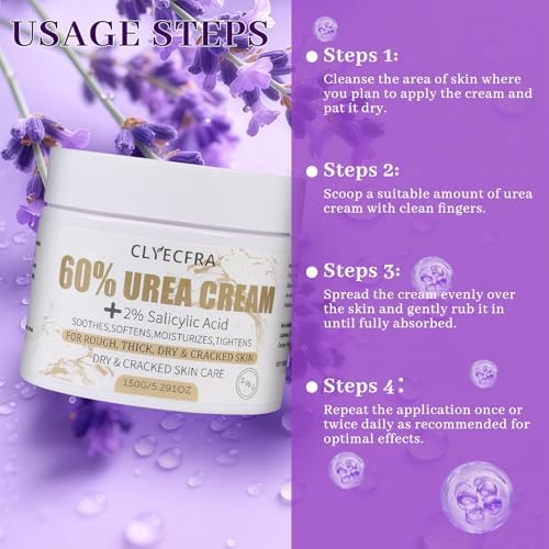 5-in-1 60% Urea Cream for Feet & 2% Salicylic Acid for Deep Hydration-150g