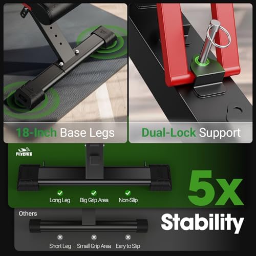 FLYBIRD Adjustable Weight Bench, Full Body Workout Bench for Home Gym