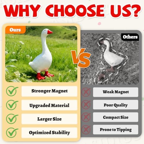 7 Inch Desk Goose Key Holder, Upgraded Magnetic Beak