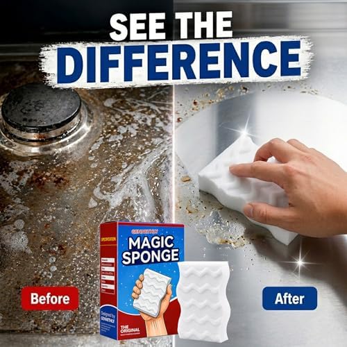 3X Density Magic Sponge Eraser, 20 Pack Cleaning Sponge for Kitchen & Bath