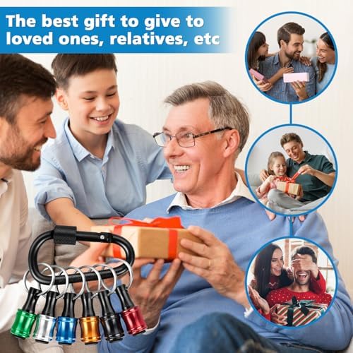 12PCS Bit Holders 1/4 Socket, Hex Shank Screwdriver Bit Holder for Impact Driver Drill Bit Keychain Extension Bar Quick Release Easy Change, Screwdriver Bit Holders for Tools & Home Improvement Gift