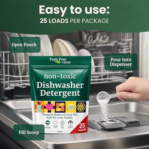 Truly Free Dishwasher Detergent Powder - 12.5oz - Pack of 1