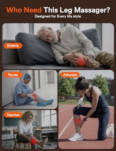 ALLJOY Leg Massager for Circulation and Pain Relief FSA,Gifts for Men Women