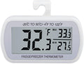 AEVETE 2 Pack Waterproof Digital Refrigerator Freezer Thermometer Large LCD