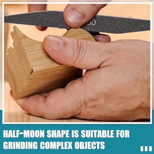Honoson 20 Pcs Sanding Sticks Model, Low and High Grits, Double Angle Shape