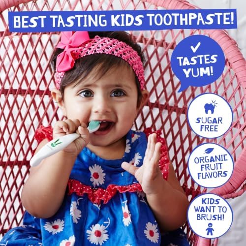 Jack N Jill Natural Toothpaste, Strawberry & Blueberry, 1.76 oz (Pack of 2)