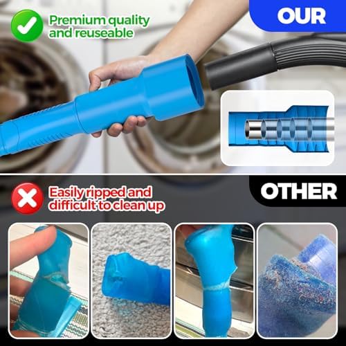 Holikme Dryer Vent Cleaner Kit – Blue Lint Vacuum Attachment