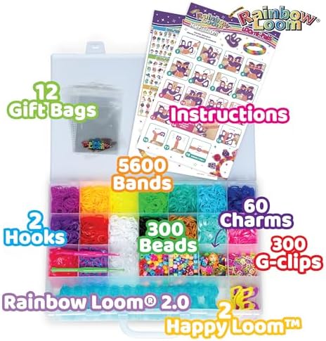 Rainbow Loom Loomi-Pals Mega Set - 5600 Bands, 60 Charms & RL2.0 Board