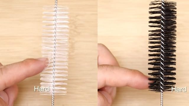 Long Straw Brush, Nylon Pipe Tube Cleaner 8-ihch 10 Different Diameters Set of 10