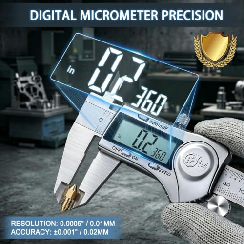 Kynup Digital Caliper, Caliper Measuring Tool, Stainless Steel Micrometer